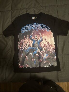 GODSPEED Black Graphic Short Sleeve Tee
